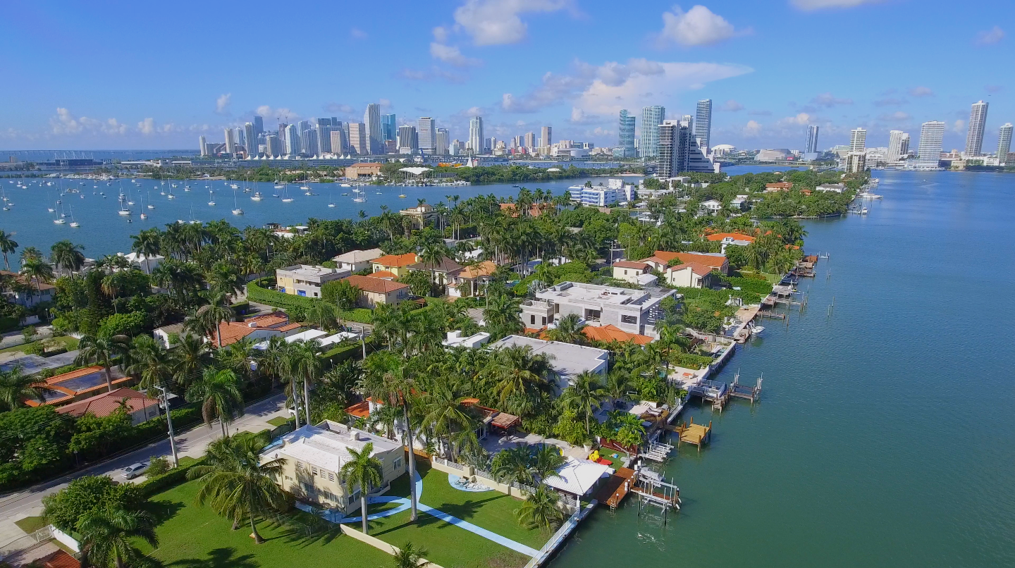 Miami landscape background
